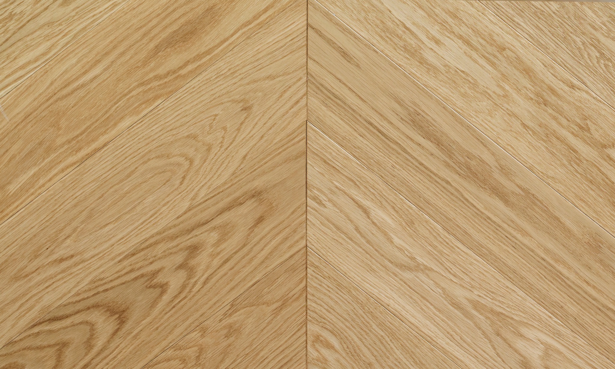 Oak chevron top view with staged material detail.