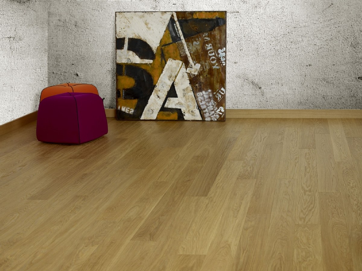 Natural oak plank room reference